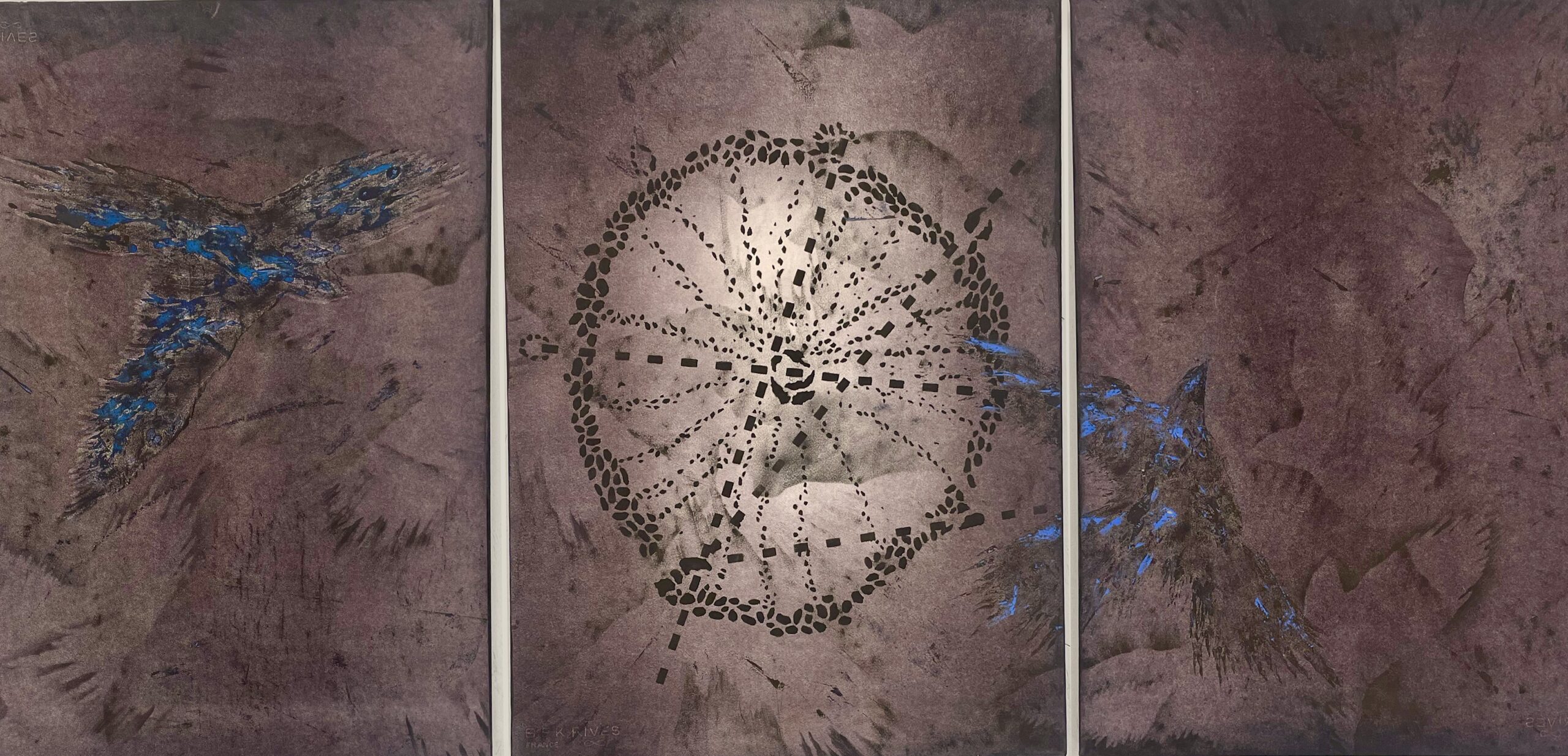 Sandra Lerner Medicine Wheel Triptych