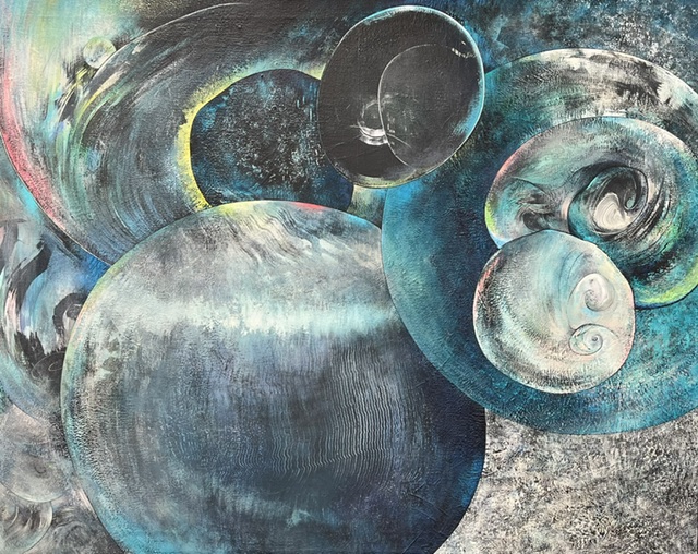 SPHERES #2, 2026 Acrylic on canvas 48 x 60”